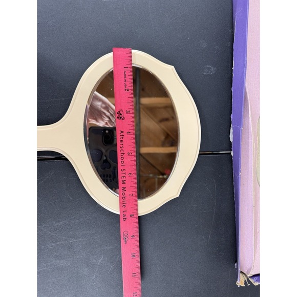 Antique Art Deco Bakelite Brush and Hand Mirror Vanity Set original box - Picture 4 of 15